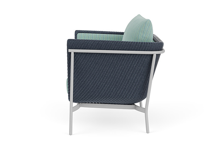 Lloyd Flanders™ Solstice Lounge Chair - Denim Blue, Metallic Silver