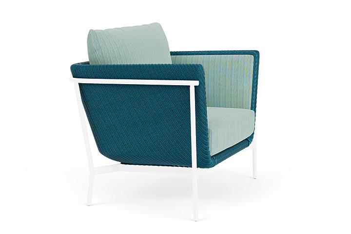 Lloyd Flanders™ Solstice Lounge Chair - Peacock, White