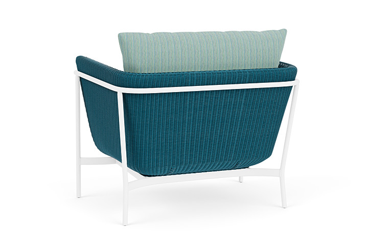 Lloyd Flanders™ Solstice Lounge Chair - Peacock, Matte White