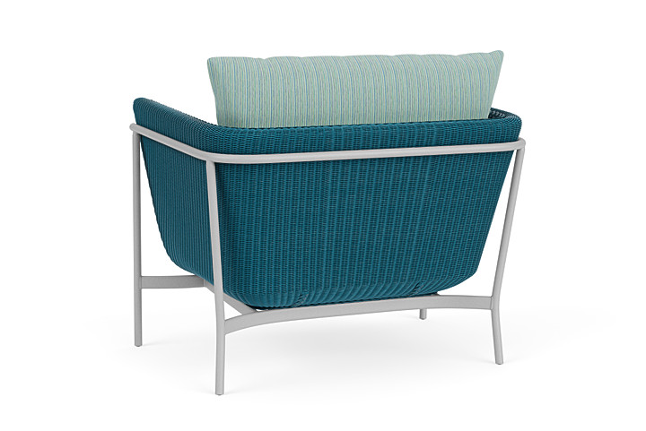 Lloyd Flanders™ Solstice Lounge Chair - Peacock, Metallic Silver