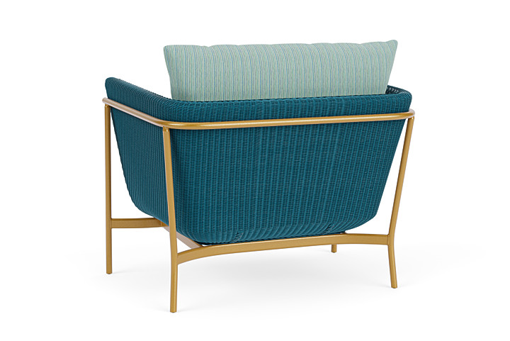 Lloyd Flanders™ Solstice Lounge Chair - Peacock, Metallic Gold