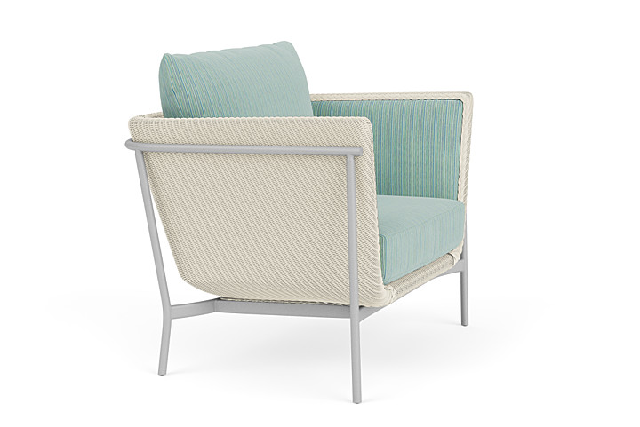 Lloyd Flanders™ Solstice Lounge Chair - Ivory, Metallic Silver