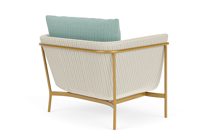 Lloyd Flanders™ Solstice Lounge Chair - Ivory, Metallic Gold