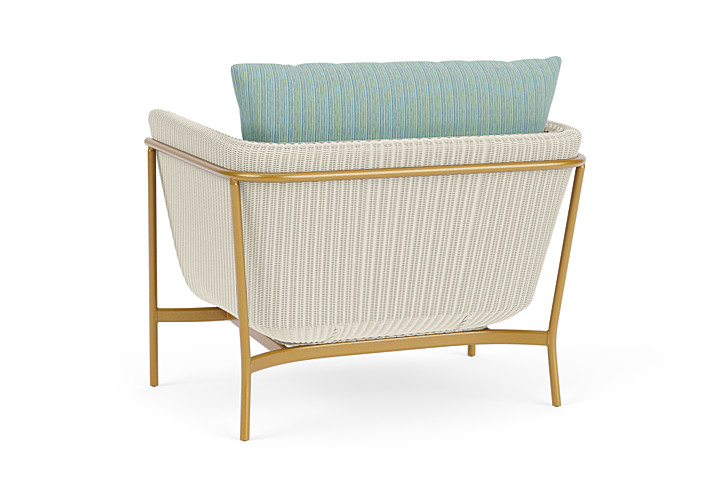 Lloyd Flanders™ Solstice Lounge Chair - Ivory, Metallic Gold