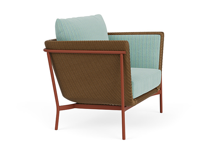 Lloyd Flanders™ Solstice Lounge Chair - Hickory, Terracotta