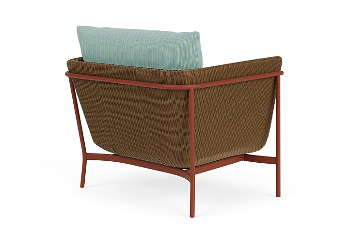 Lloyd Flanders™ Solstice Lounge Chair - Hickory, Terracotta