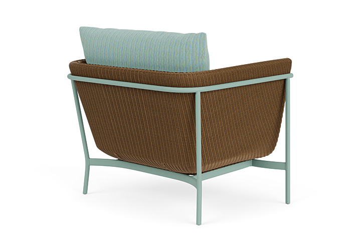 Lloyd Flanders™ Solstice Lounge Chair - Hickory, Sea Glass