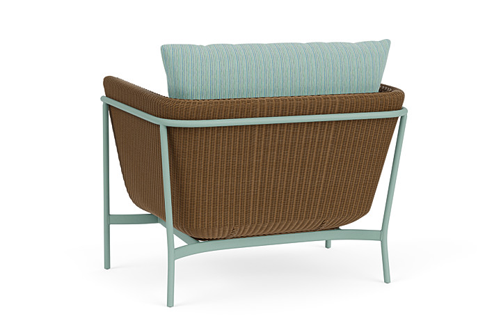 Lloyd Flanders™ Solstice Lounge Chair - Hickory, Sea Glass