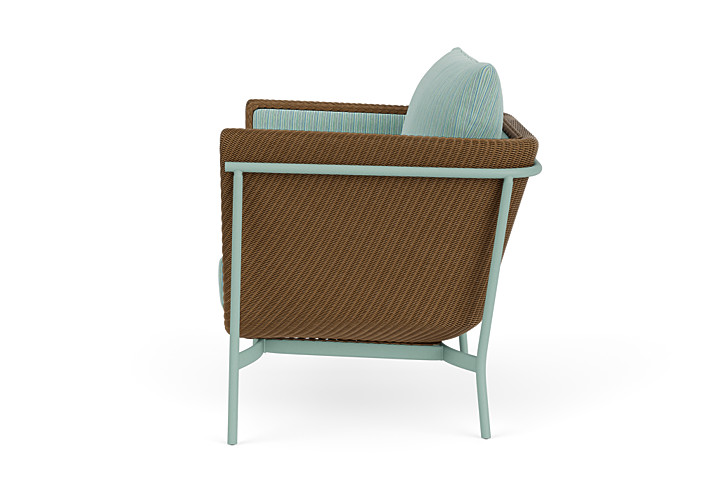 Lloyd Flanders™ Solstice Lounge Chair - Hickory, Sea Glass