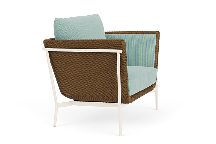 Lloyd Flanders™ Solstice Lounge Chair - Hickory, Ivory