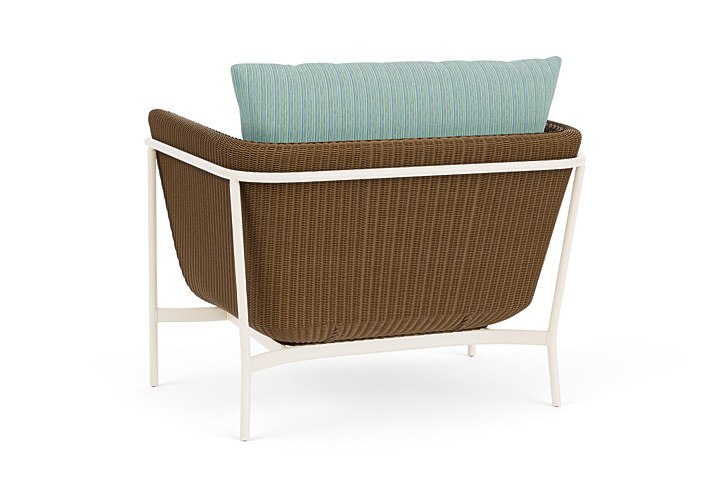 Lloyd Flanders™ Solstice Lounge Chair - Hickory, Ivory