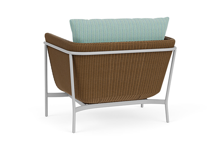 Lloyd Flanders™ Solstice Lounge Chair - Hickory, Metallic Silver