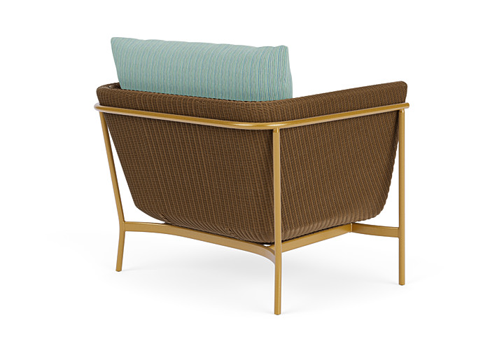 Lloyd Flanders™ Solstice Lounge Chair - Hickory, Metallic Gold