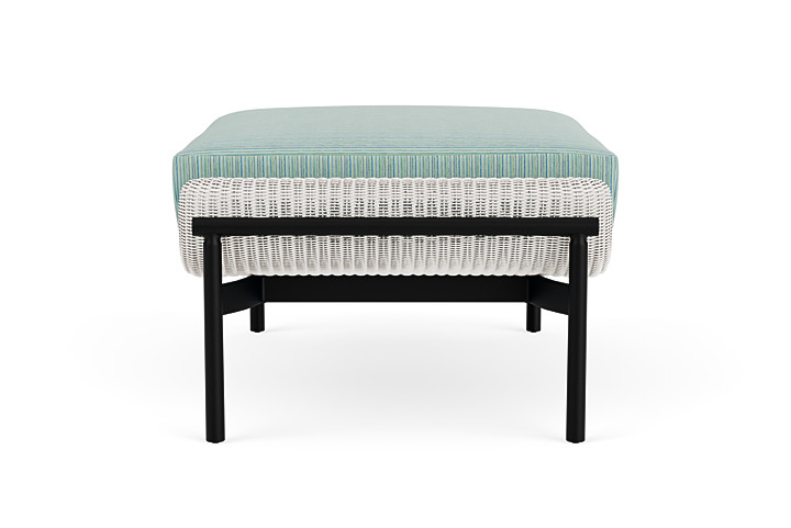 Lloyd Flanders™ Solstice Ottoman  - White, Ebony