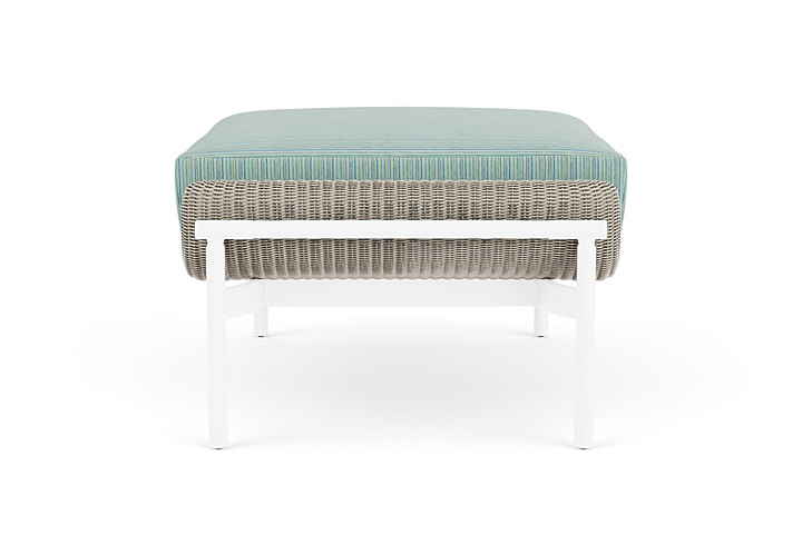 Lloyd Flanders™ Solstice Ottoman  - Linen, White