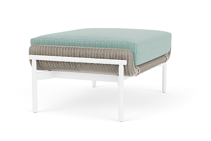 Lloyd Flanders™ Solstice Ottoman  - Linen, Matte White