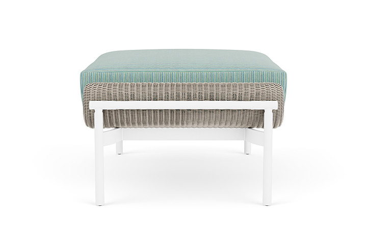 Lloyd Flanders™ Solstice Ottoman  - Linen, Matte White