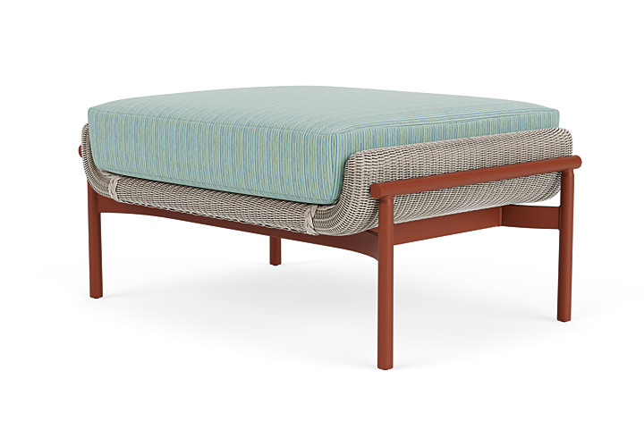 Lloyd Flanders™ Solstice Ottoman  - Linen, Terracotta