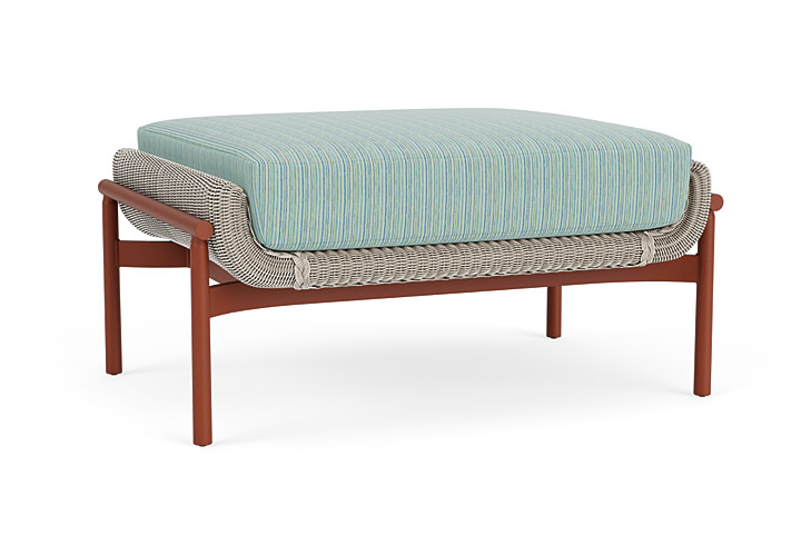 Lloyd Flanders™ Solstice Ottoman  - Linen, Terracotta