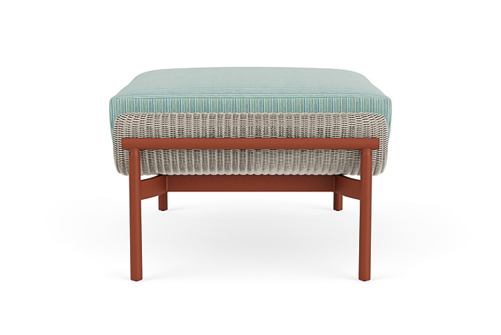 Lloyd Flanders™ Solstice Ottoman  - Linen, Terracotta