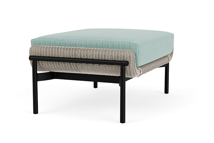 Lloyd Flanders™ Solstice Ottoman  - Linen, Ebony