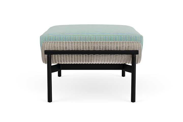 Lloyd Flanders™ Solstice Ottoman  - Linen, Ebony