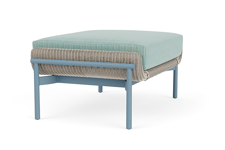 Lloyd Flanders™ Solstice Ottoman  - Linen, Stillwater