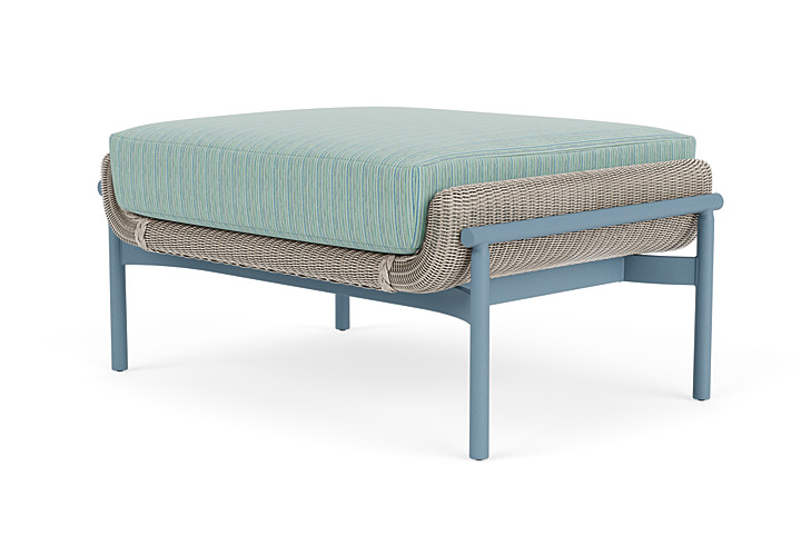 Lloyd Flanders™ Solstice Ottoman  - Linen, Stillwater