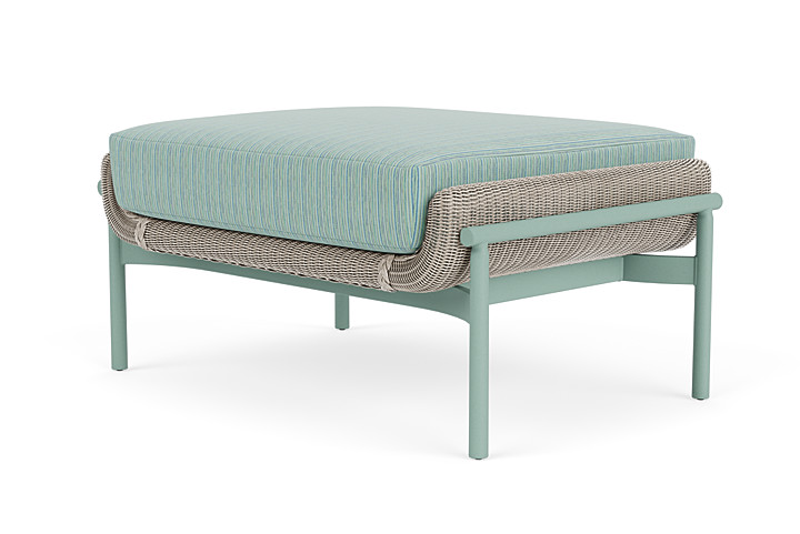 Lloyd Flanders™ Solstice Ottoman  - Linen, Sea Glass