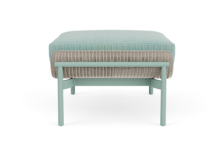 Lloyd Flanders™ Solstice Ottoman  - Linen, Sea Glass