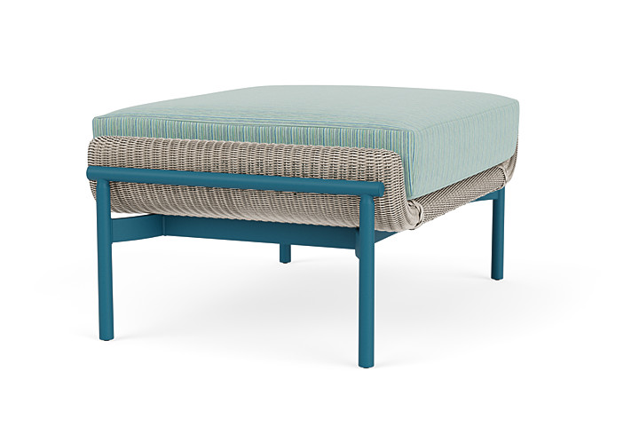 Lloyd Flanders™ Solstice Ottoman  - Linen, Peacock