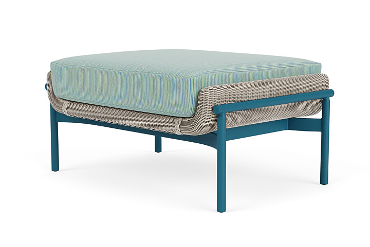 Lloyd Flanders™ Solstice Ottoman  - Linen, Peacock