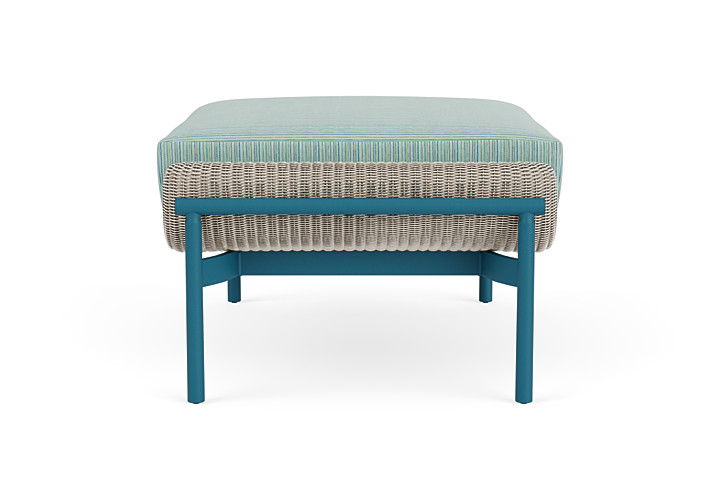 Lloyd Flanders™ Solstice Ottoman  - Linen, Peacock