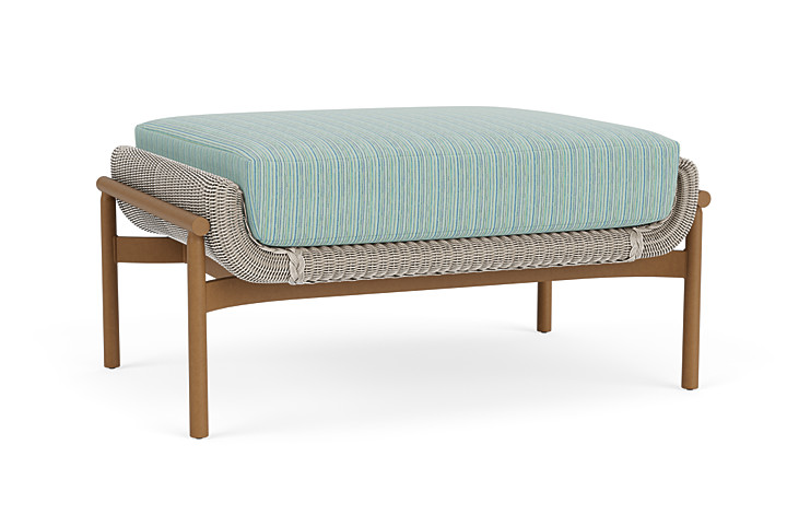 Lloyd Flanders™ Solstice Ottoman  - Linen, Hickory