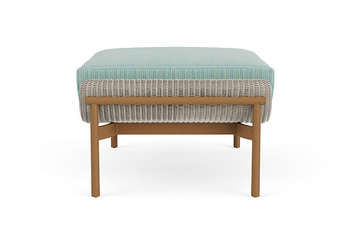 Lloyd Flanders™ Solstice Ottoman  - Linen, Hickory