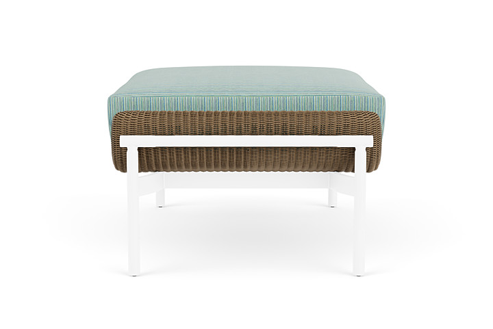 Lloyd Flanders™ Solstice Ottoman  - Fawn, White