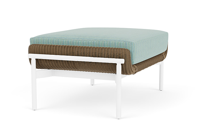 Lloyd Flanders™ Solstice Ottoman  - Fawn, Matte White