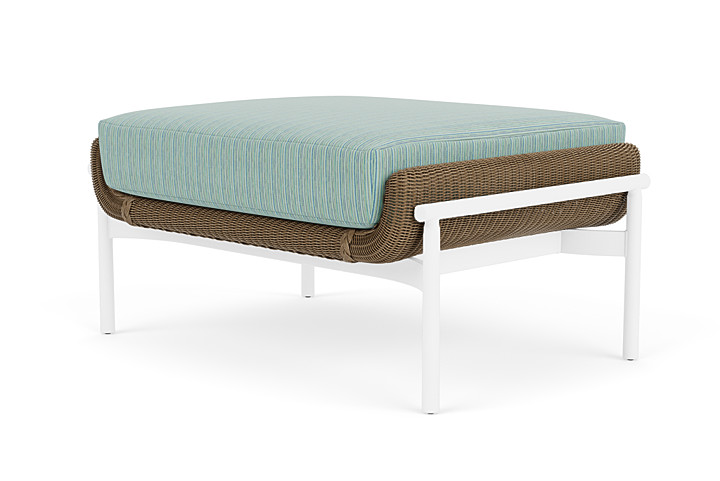 Lloyd Flanders™ Solstice Ottoman  - Fawn, Matte White