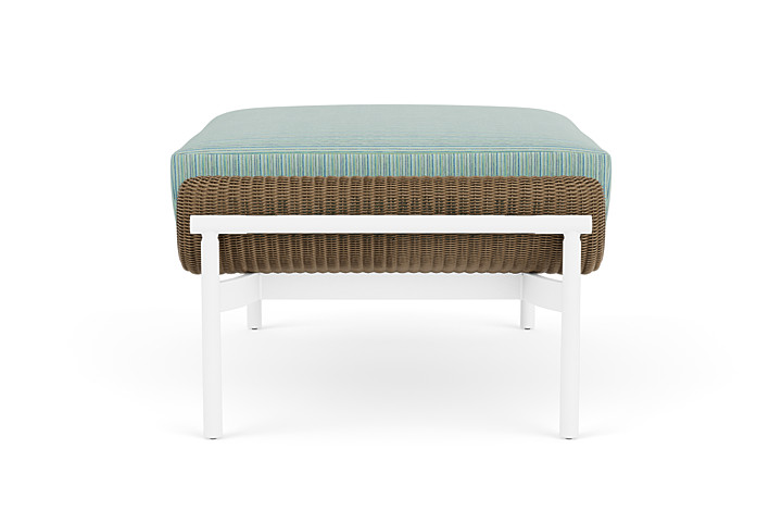 Lloyd Flanders™ Solstice Ottoman  - Fawn, Matte White