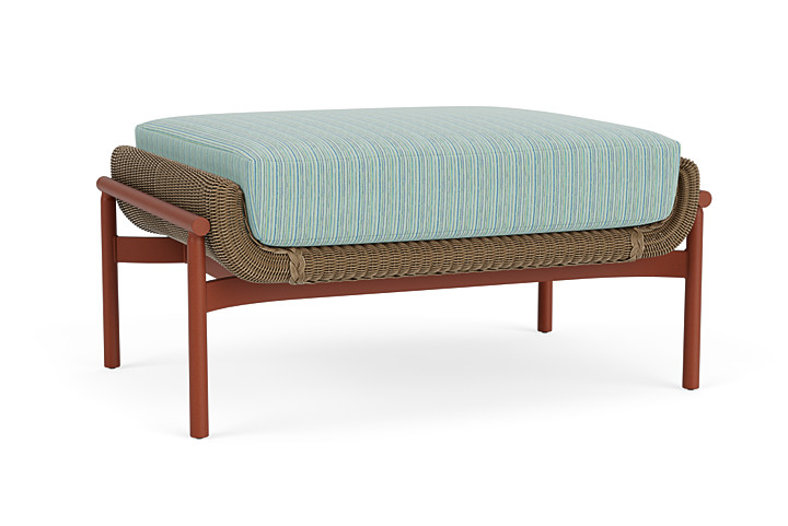 Lloyd Flanders™ Solstice Ottoman  - Fawn, Terracotta