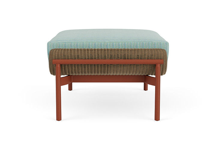 Lloyd Flanders™ Solstice Ottoman  - Fawn, Terracotta