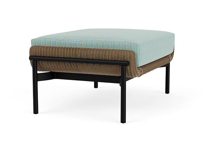 Lloyd Flanders™ Solstice Ottoman  - Fawn, Ebony