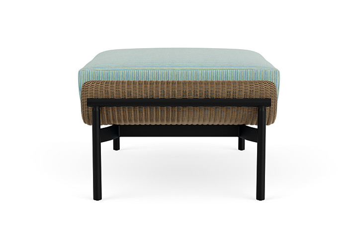 Lloyd Flanders™ Solstice Ottoman  - Fawn, Ebony