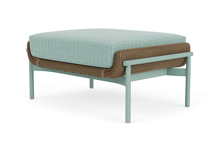 Lloyd Flanders™ Solstice Ottoman  - Fawn, Sea Glass