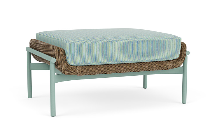 Lloyd Flanders™ Solstice Ottoman  - Fawn, Sea Glass