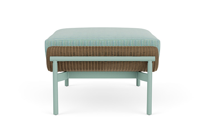 Lloyd Flanders™ Solstice Ottoman  - Fawn, Sea Glass