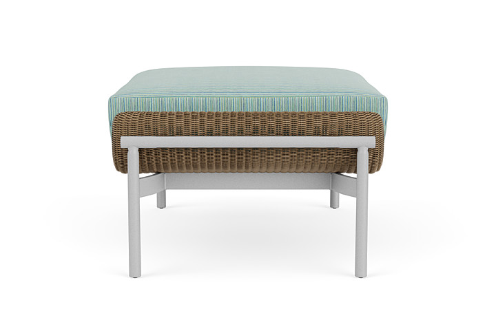 Lloyd Flanders™ Solstice Ottoman  - Fawn, Metallic Silver