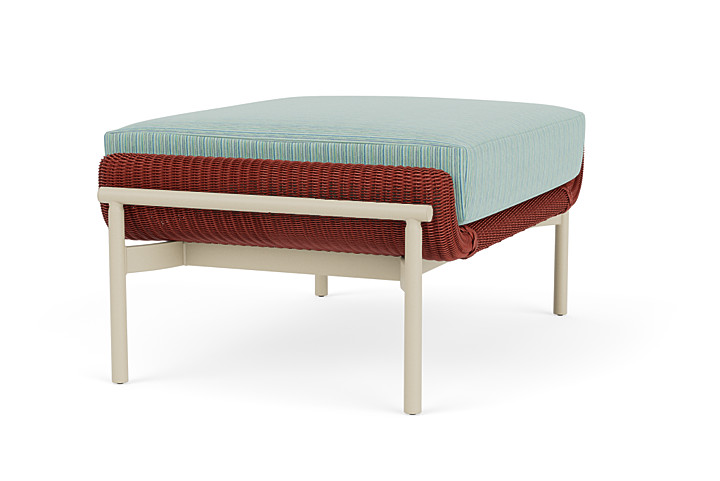 Lloyd Flanders™ Solstice Ottoman  - Terracotta, Linen