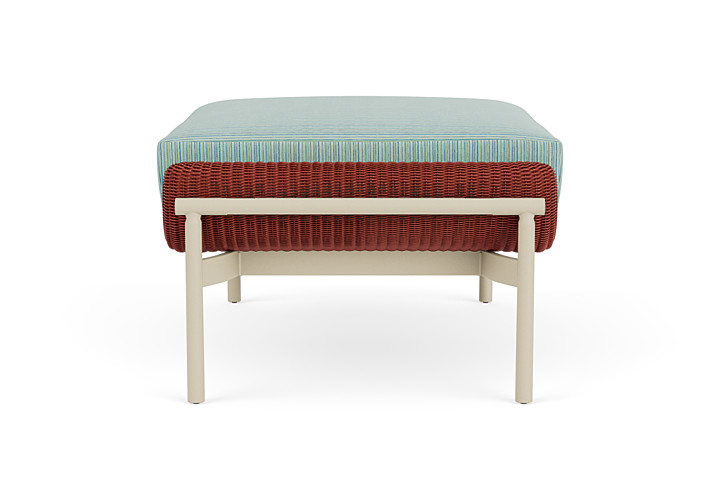 Lloyd Flanders™ Solstice Ottoman  - Terracotta, Linen