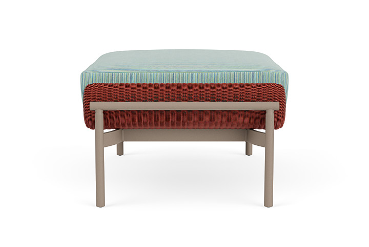 Lloyd Flanders™ Solstice Ottoman  - Terracotta, French Beige